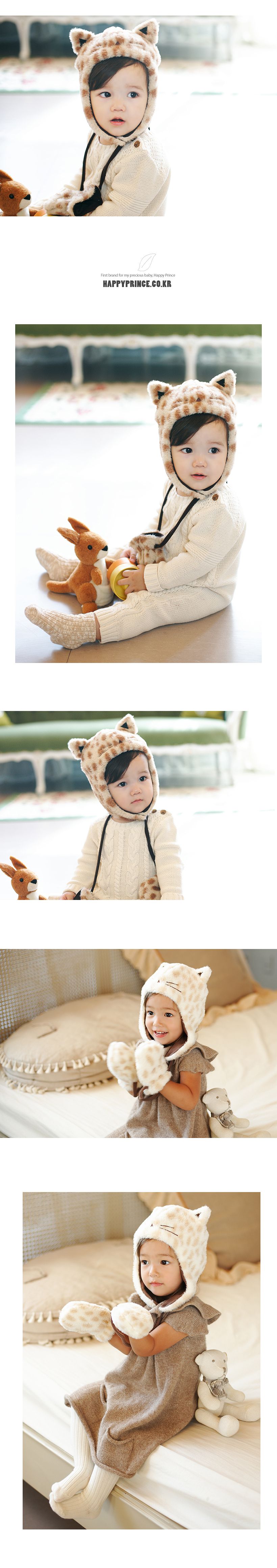 【特價】韓國製可愛小貓護耳保暖帽(12m~18m)