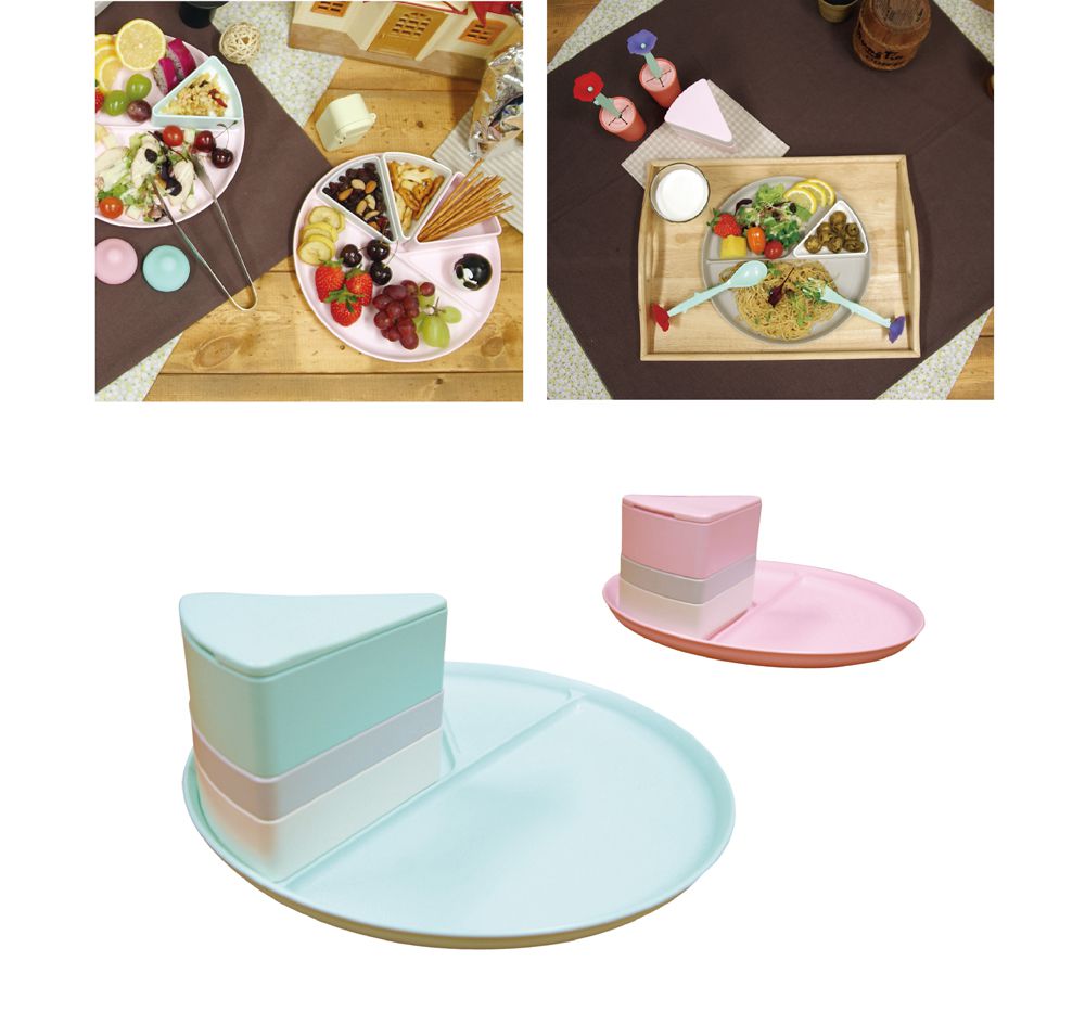 韓國製可可艾莉COCONORY蛋糕造型餐盤組