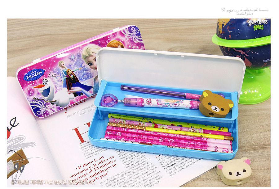 韓國製-冰雪奇緣兒童文具盒/鉛筆盒