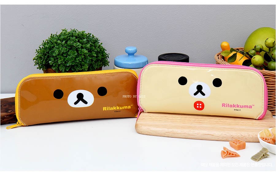 韓國製Rilakkuma拉拉熊兒童餐具袋/筆袋/文具袋